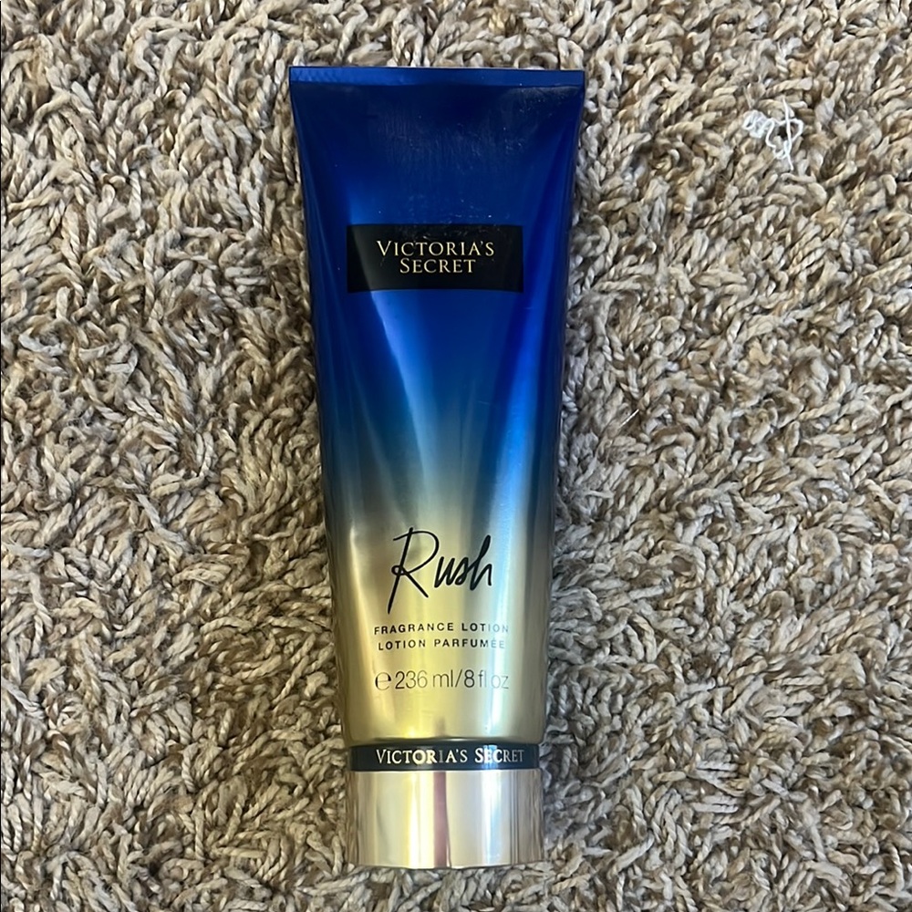Victoria's Secret Rush Lotion in Blue and Gold